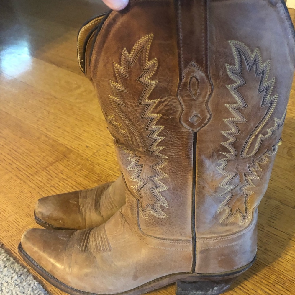 USED. Old west LF1529 leather cowgirl boots